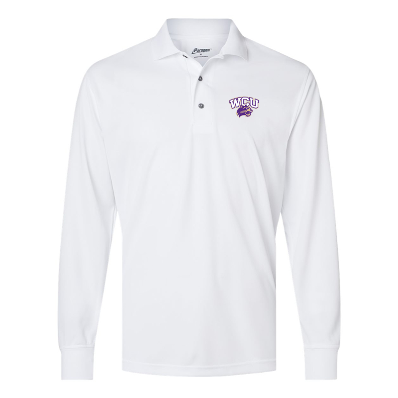 Men's Western Carolina Catamounts  Paragon Prescott Long Sleeve Polo